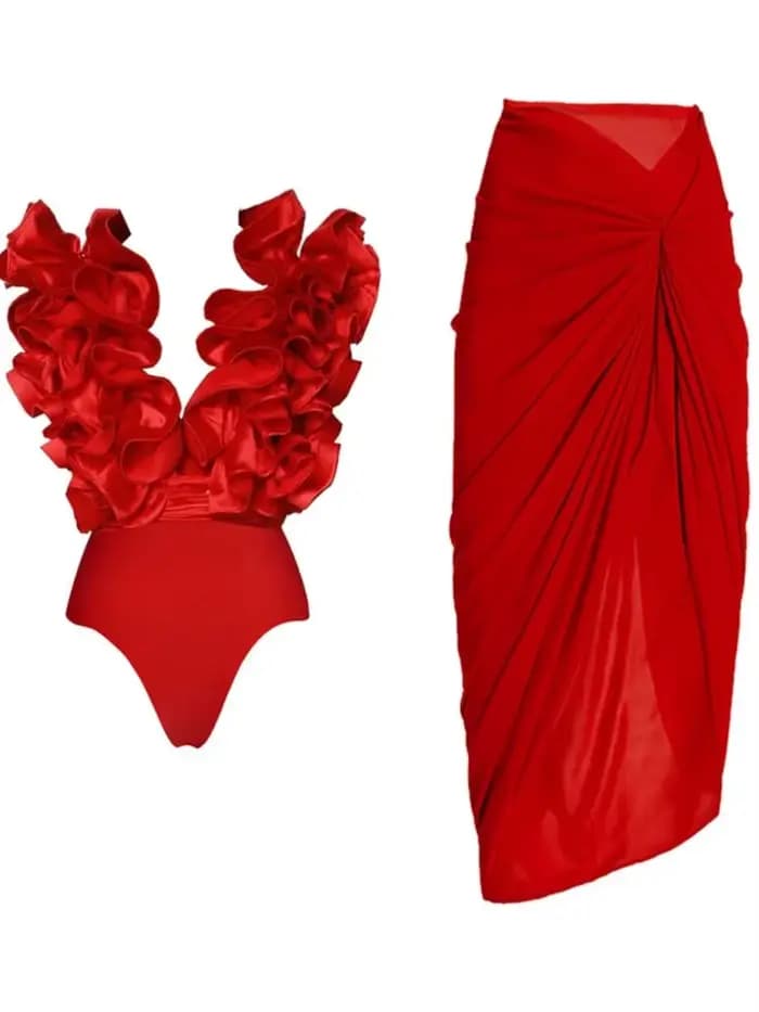 Bikini avec jupe pour femme