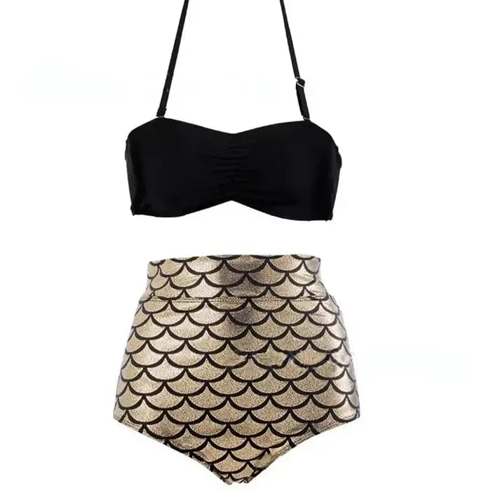 Ensemble de bikini sirène sexy pour femme, maillot de bain taille haute pour adulte, maillot de bain de plage princesse pour fille, Maillot de Bain Femme Mujer