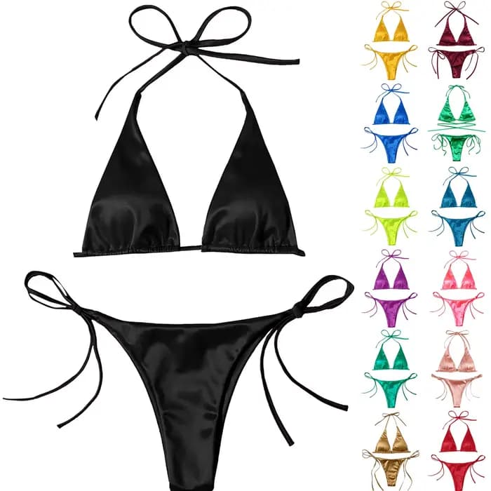 Maillot de bain brésilien en satin