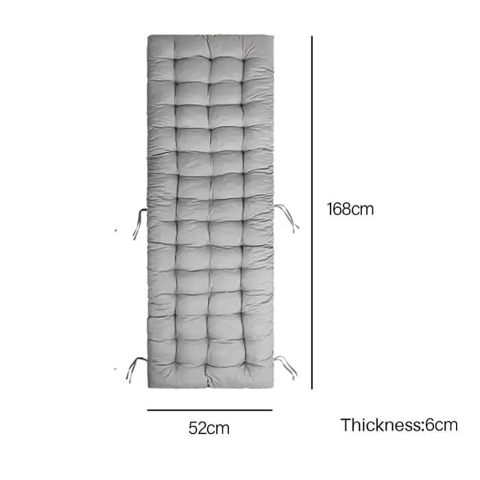 Coussin de chaise longue inclinable pour patio