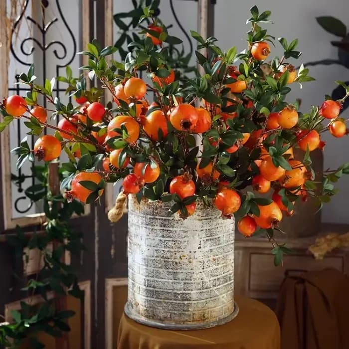 Grenade artificielle pour la décoration de la maison, fruit simulé, accessoires de photographie, plantes artificielles, décoration d'automne