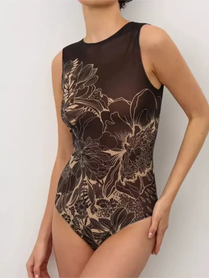 Nouveau taille haute Sexy maillot de bain femmes été maillot de bain Bikini ensemble maillot de bain sans manches femmes plage maillot de bain pour femme