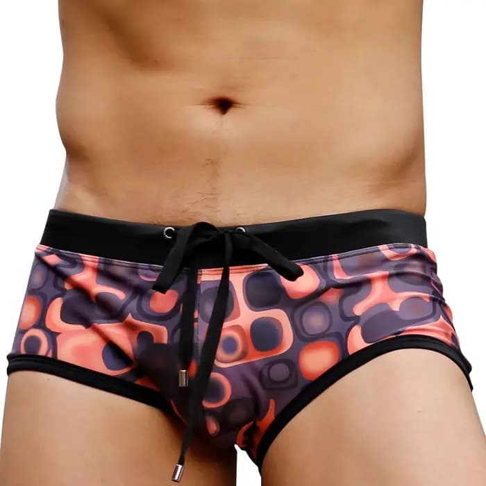 Culotte de bain marron pour hommes
