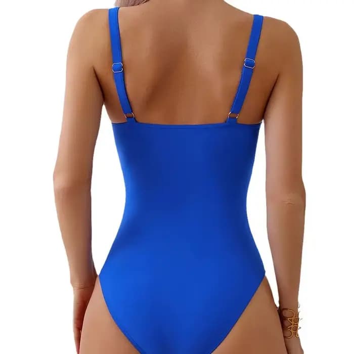 2025 nouveau Sexy col en v 1 pièces maillot de bain pour femmes Push Up maillots