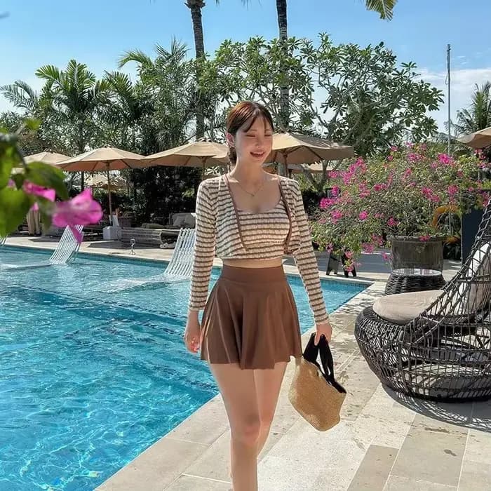 Maillot de bain trois pièces pour femmes
