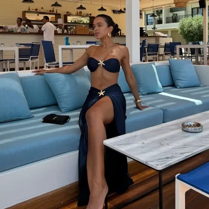 Maillot de bain sexy et brillant pour femmes, ensemble deux pièces avec couverture, style brésilien, pour la plage