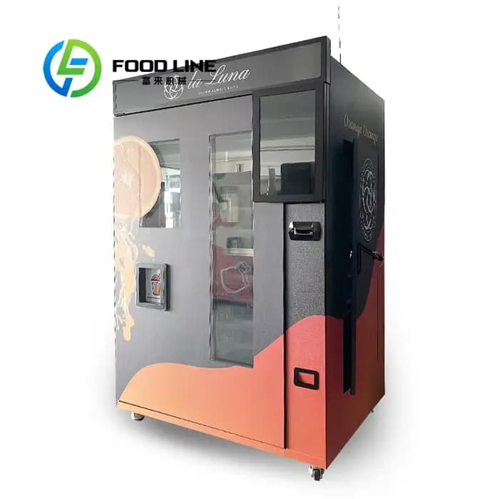 Distributeur automatique intelligent de jus d'orange frais pressé