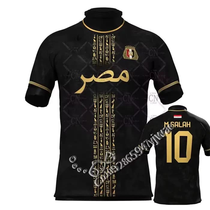 Nouveau maillot de football égyptien n°10 édition limitée, vêtements de sport à manches courtes, respirant, séchage rapide, t-shirt de fitness d'été pour hommes