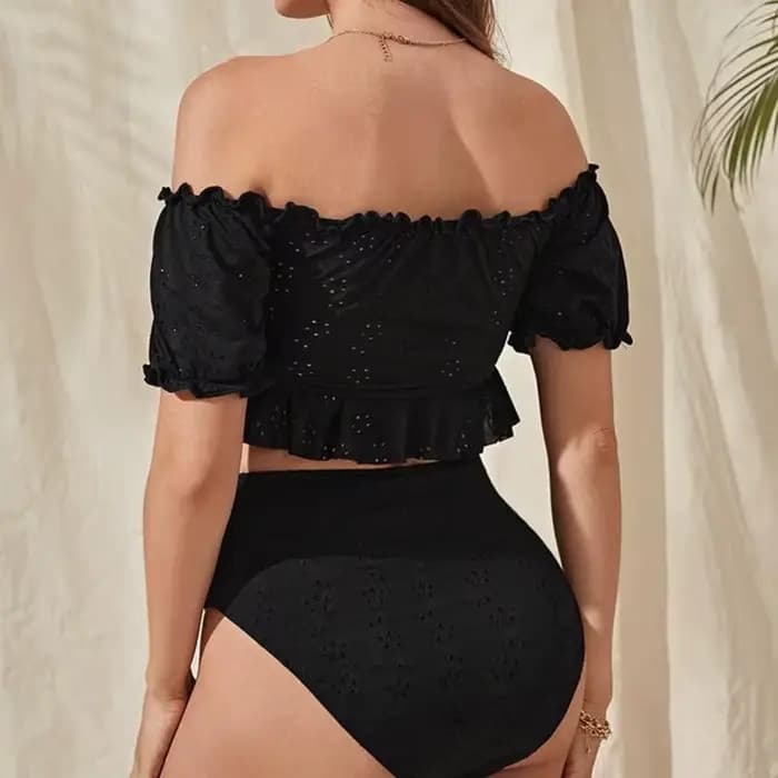 Maillot bain maternité taille haute, manches courtes, pour soutien confortable pendant grossesse les activités
