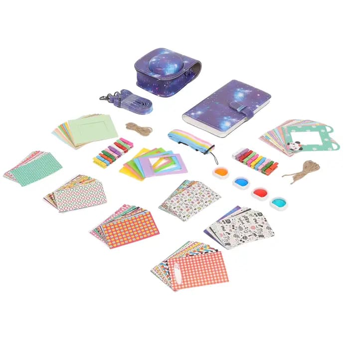 Kit d'accessoires pour Fujifilm Mini 11, comprenant un étui pour appareil photo, un album, un filtre de couleur, une sangle pour étui d'appareil photo, un cadre photo pour appareil photo