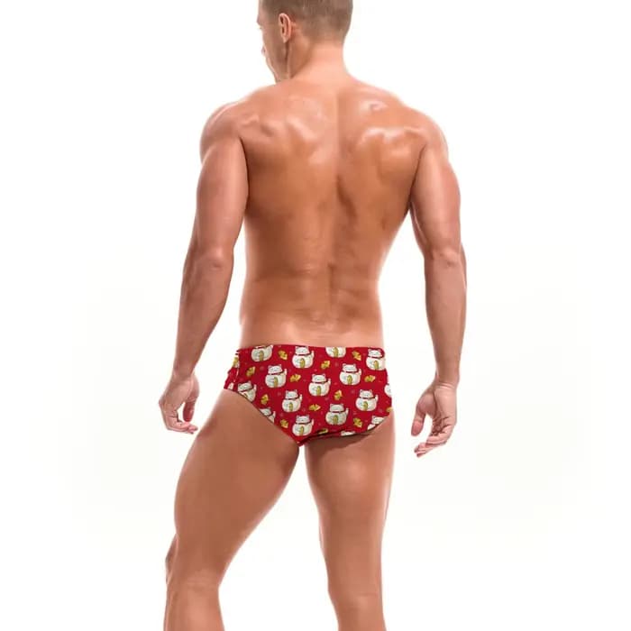 Maillot de bain triangle Lucky Cat Ginkgo pour homme, coupe ajustée, durable, avec cordon de serrage, idéal pour parcs aquatiques, baignades en île, bain de soleil, cadeau de vacances