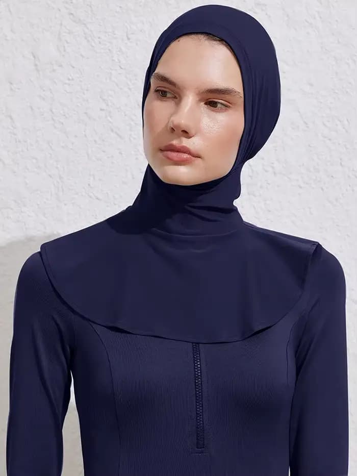 Hijab de bain musulman d'été pour femmes, Turban instantané, conception de cou étendu, séchage rapide