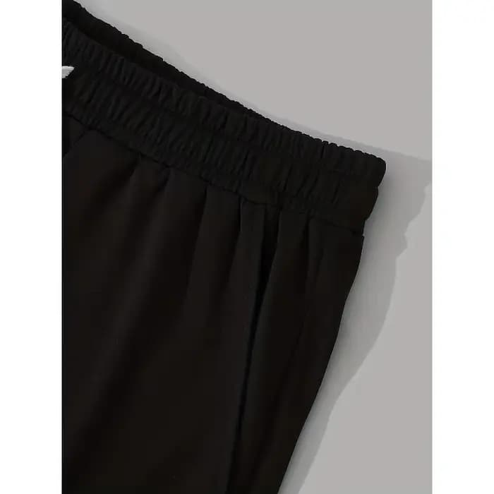 Shorts décontractés respirants pour hommes avec imprimé croisé, dotés d'une ceinture élastique avec cordon de serrage
