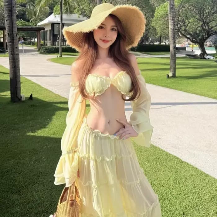 Maillot de bain femme pour vacances à la plage