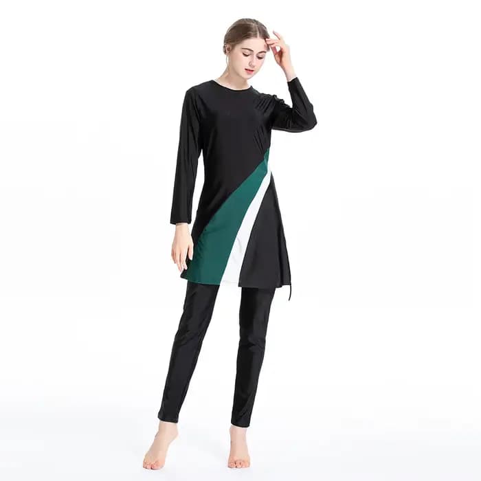 Maillot de bain 3 pièces imprimé pour femme