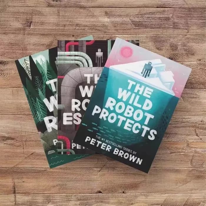 3 livresLe robot sauvage de Peter Brown Livre de poche en anglais