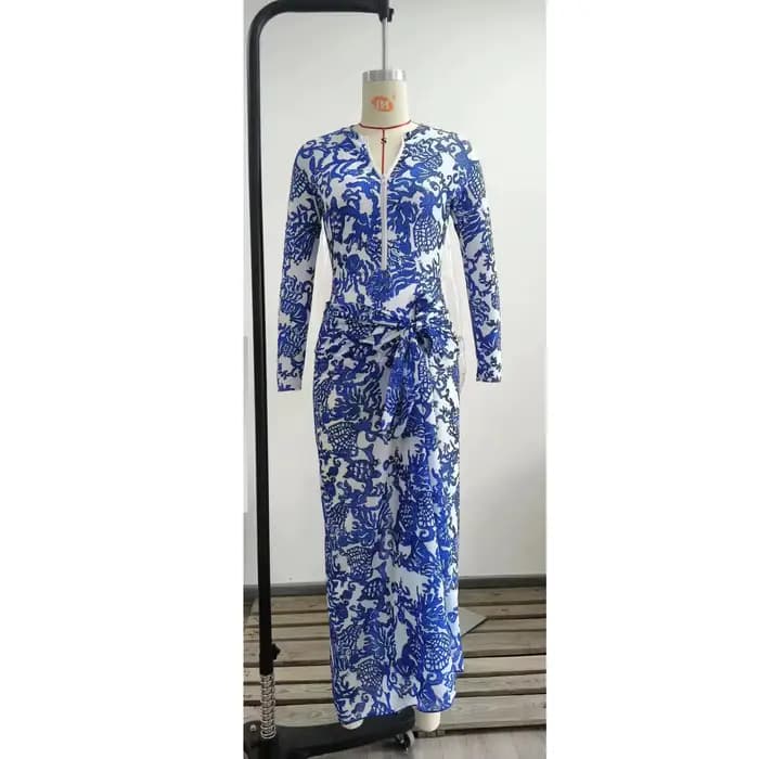 Maillot de bain une pièce, manches longues, fermeture éclair sur le devant, bleu, blanc, pour Surf et Sarong, amincissant, vêtements de plage