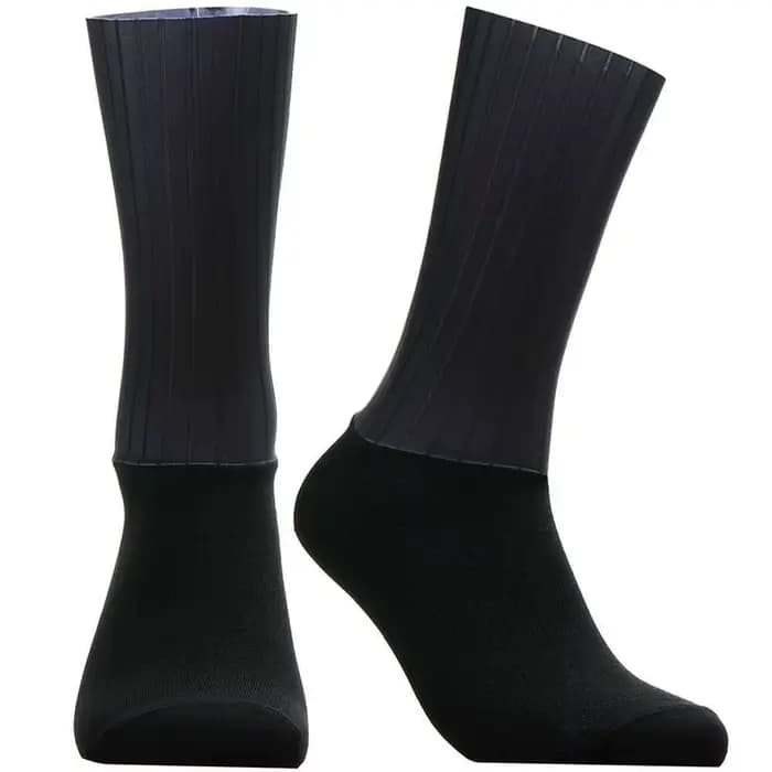 Chaussettes de cyclisme à rayures Aero, antidérapantes, sans couture, en Silicone, pour course à pied, sport, vélo de route, 2025 Pro Team