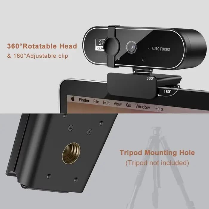 Xiaomi 4K Streaming caméra Web 2K Autofocus Full HD USB Webcam 1080P 60FPS avec Microphone PC portable caméra de prise de vue vidéo 2025