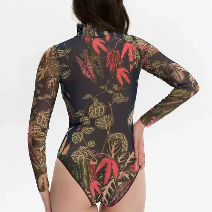 Maillot de bain transparent imprimé à séchage rapide 2026 pour femme