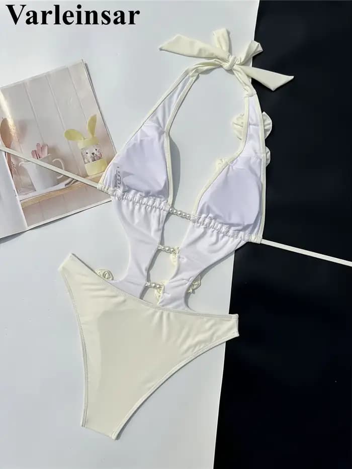 Maillot de bain rose rouge