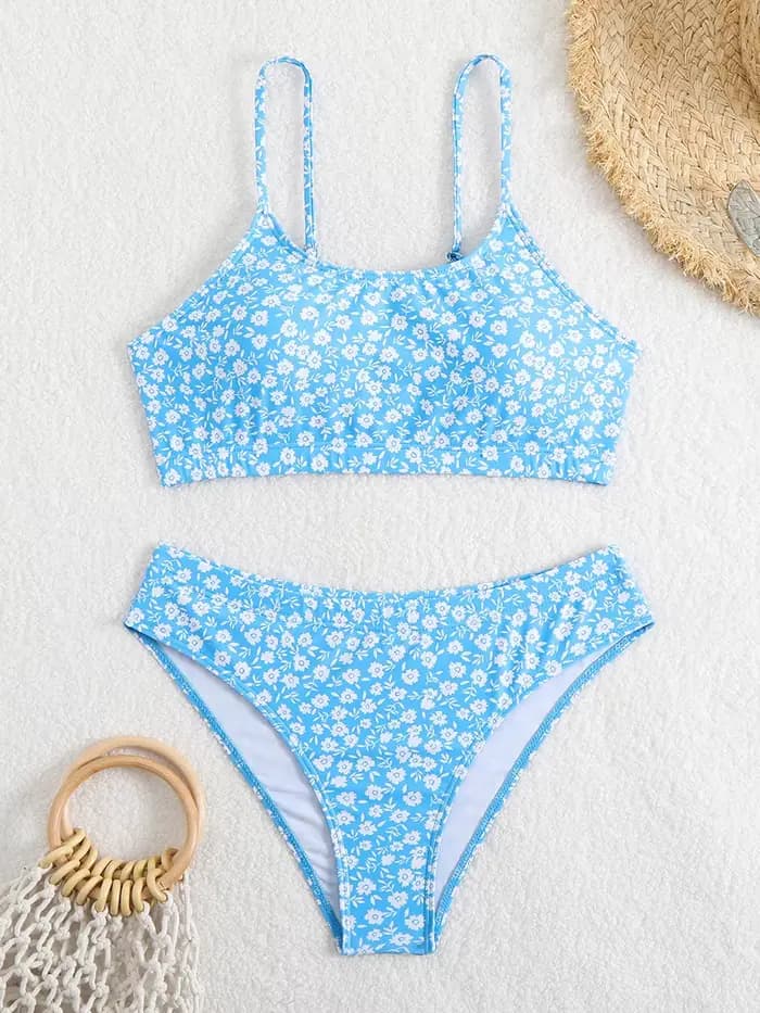 Maillot de bain sexy 2026 pour femme, ensemble bikini taille haute brésilien à col montant, idéal pour la plage