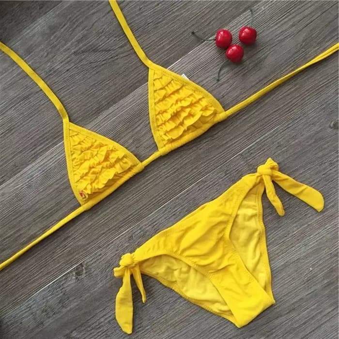 Fille maillot de bain 2 pièces costumes pour la natation Falbala maillots