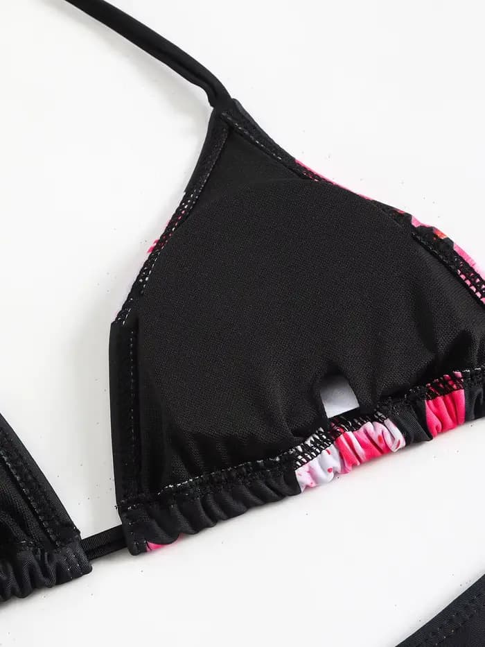 Maillot de bain brésilien imprimé floral pour femmes
