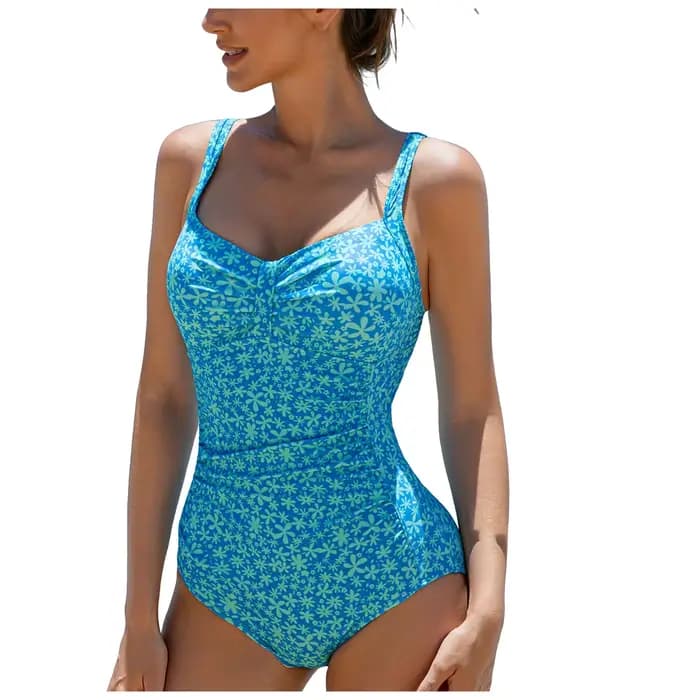 Maillot de bain une pièce pour femmes, imprimé floral, style bohème, pour vacances, bikini, Push Up, Monokini