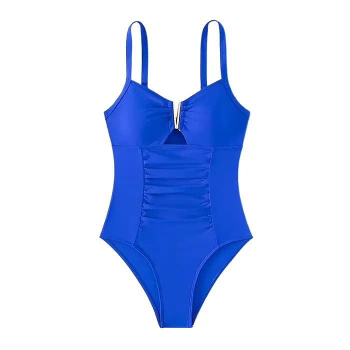 2025 nouveau Sexy col en v 1 pièces maillot de bain pour femmes Push Up maillots
