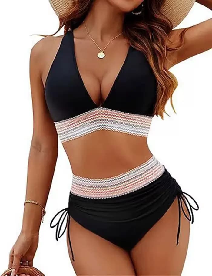 Push Up à armatures rembourré maillots de bain femmes taille haute Bikini Mujer Banador Badpak Dames Maio Biquinis Maillot Femme