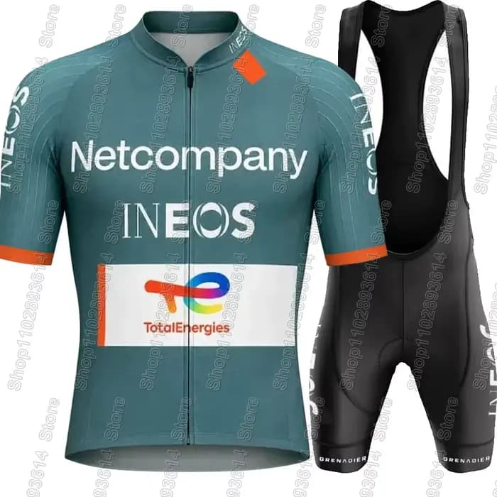 Ensemble de maillot de cyclisme Netcompany-Ineos 2026 pour le Tour de l'Italie, vêtements gris pour vélo, maillot de cyclisme, short de cyclisme