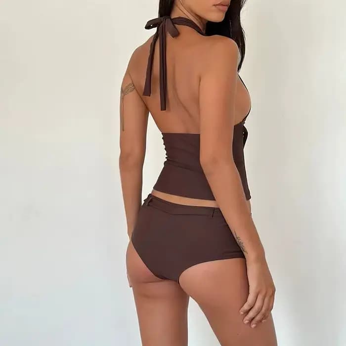 Maillots de bain tankini sexy deux pièces pour femmes