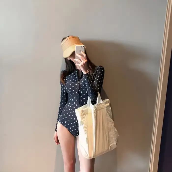 Maillot de bain une pièce conservateur à manches longues pour femme