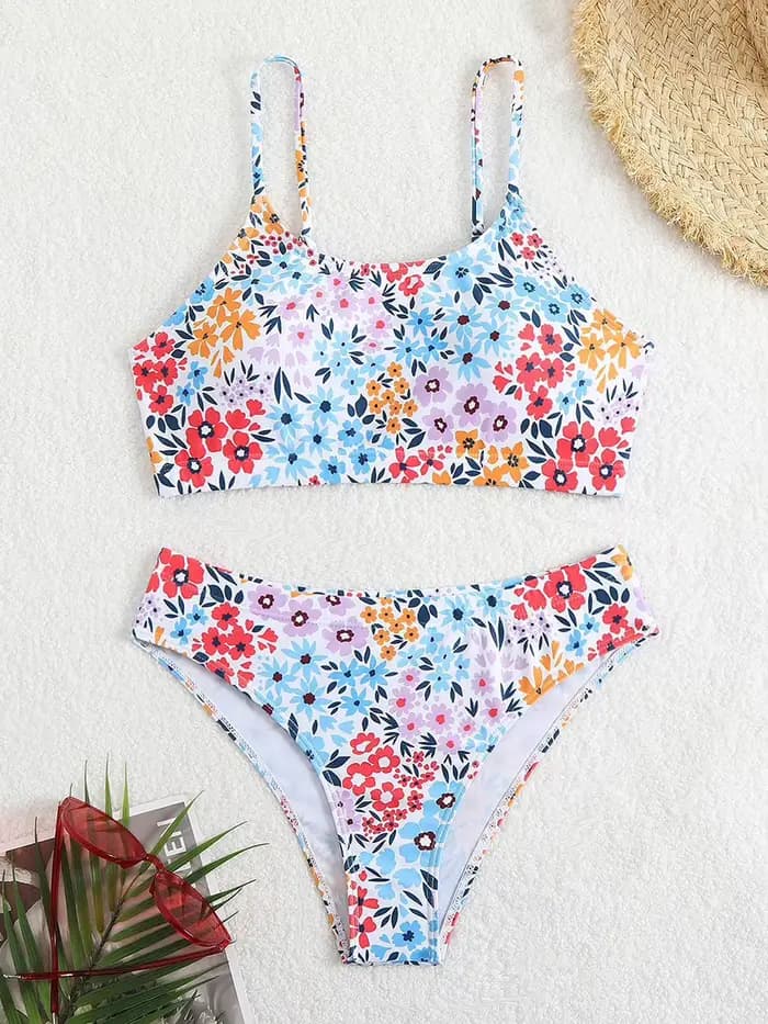 Maillot de bain sexy 2026 pour femme, ensemble bikini taille haute brésilien à col montant, idéal pour la plage