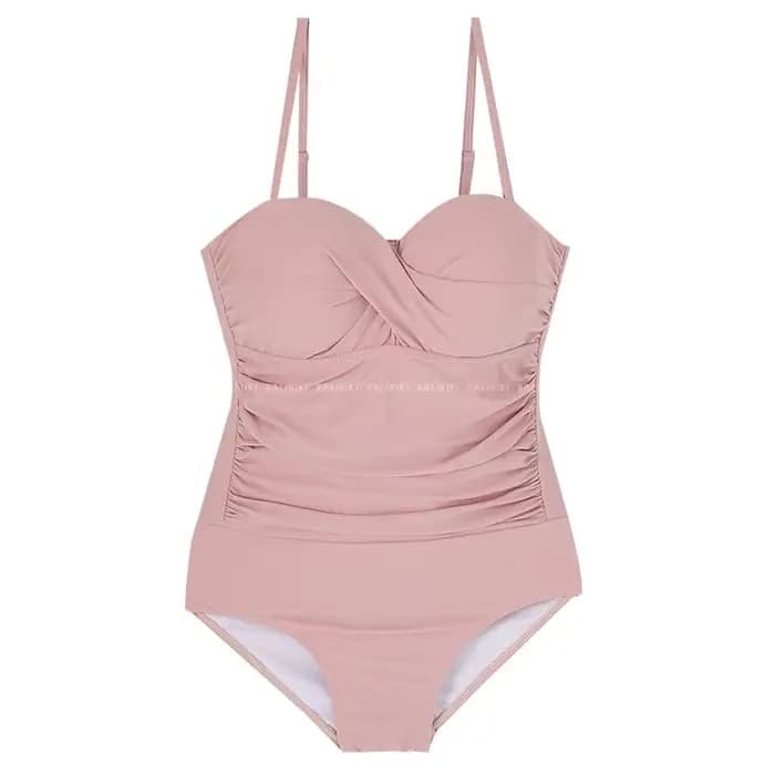 TUNIControl-Maillot de bain une pièce rembourré pour femme, monokini dos nu, vêtements de plage coréens, maillot de bain trempé, rouge, piscine, femme, 2024