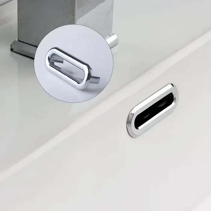 Couvercle de vidange circulaire pour lavabo de cuisine et salle de bains, 4 pièces, décoration de baignoire, trou d'évier, trop-plein creux pour lavabo