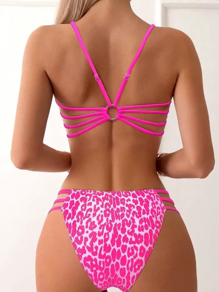 Micro bikini léopard sexy 2026 pour femme