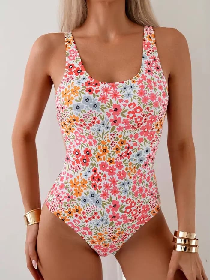 Sexy Floral une pièce femmes maillot de bain 2025 maillots