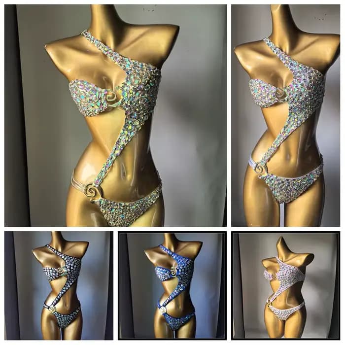 2025 nouvelle mode maillot de bain bar bikinidiamond bikini barre de cristal