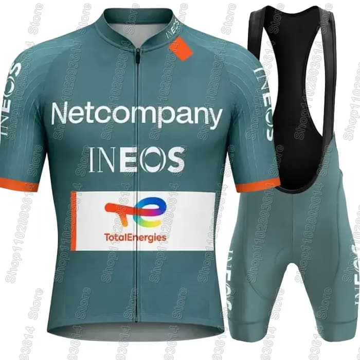 Ensemble de maillot de cyclisme Netcompany-Ineos Team 2026, kits de vêtements gris pour vélo, chemises de vélo de route, short de vélo, maillot de VTT, Ropa