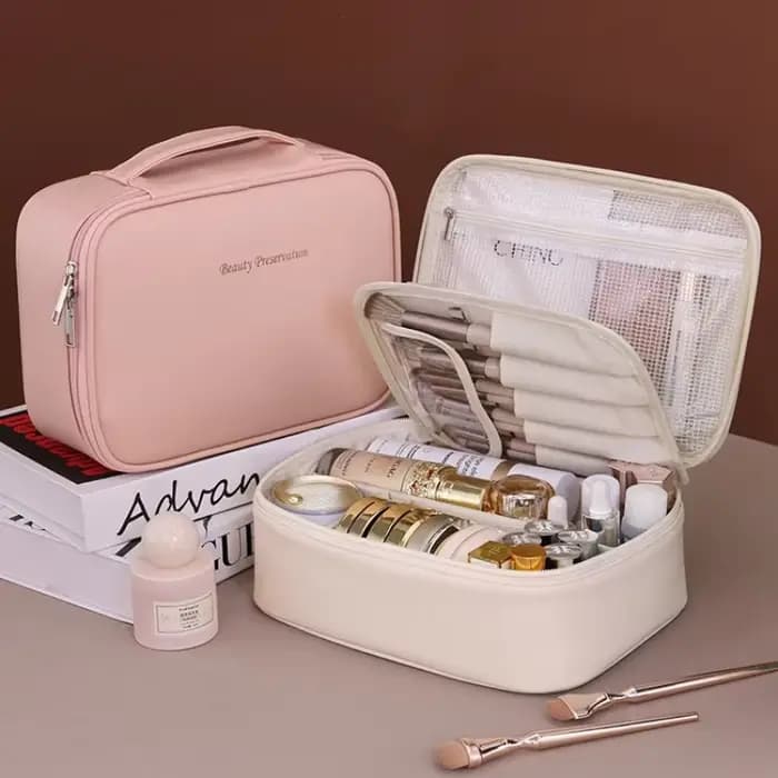 Nouveau sac à cosmétiques pour femmes, sac de rangement Portable, sac de maquillage de luxe de grande capacité, organisateur de voyage, sacs de toilette essentiels