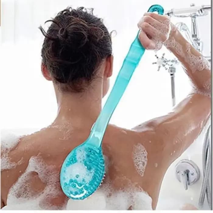 Brosse de bain avec poignée pour le dos et le corps