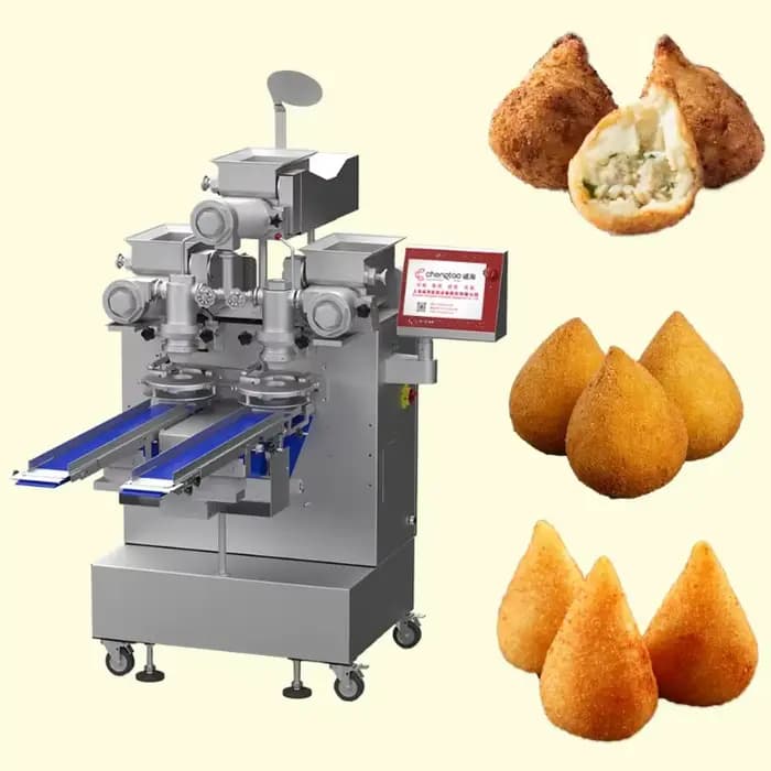 Machine automatique à grande échelle pour la fabrication de Maamoul, Kubba, Falafel, Coxinha, Tamales, Churros