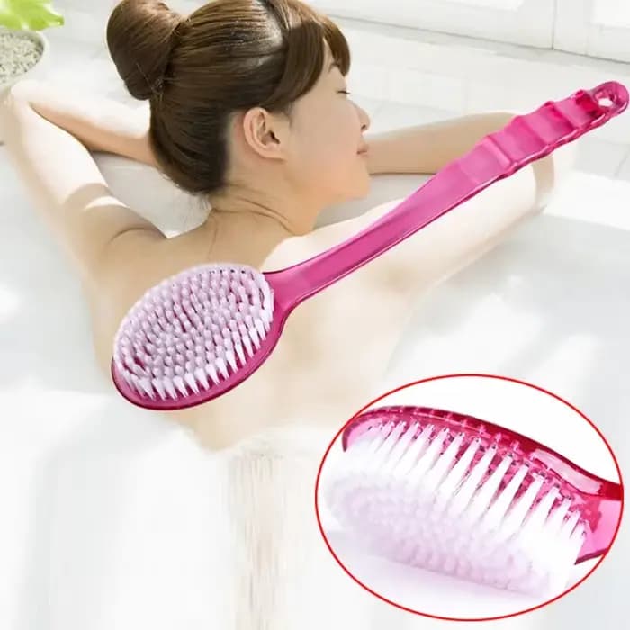 Brosse de bain à long manche pour le dos et le corps
