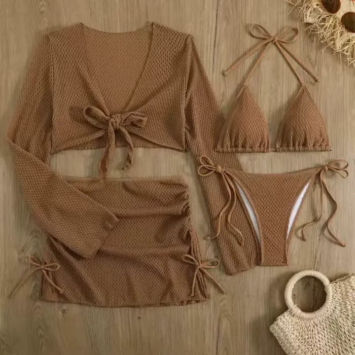 Maillot de bain sexy pour vacances à la plage, nouvelle collection 2026, couleur unie, pour femme adulte, séchage rapide, haute élasticité, éco-responsable