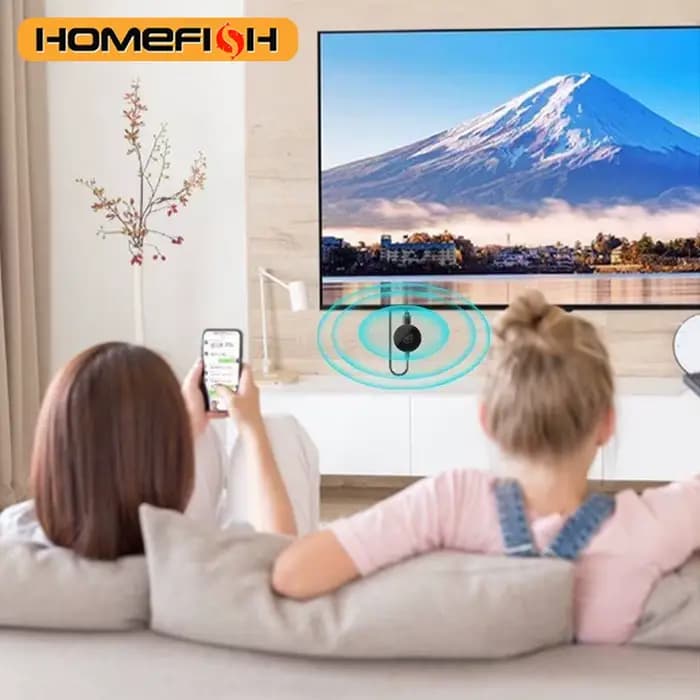 Projection HD sans fil multi-appareils : téléphone mobile connecté à la télévision, projection HD 1080P, ordinateur, iPad, projecteur d'écran en direct Wi-Fi
