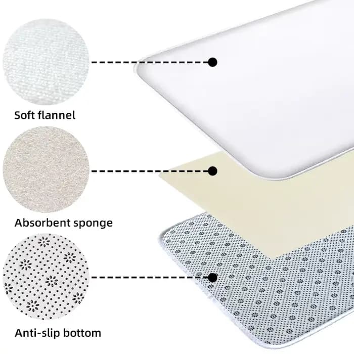Tapis de salle de douche de plage et de bord de mer