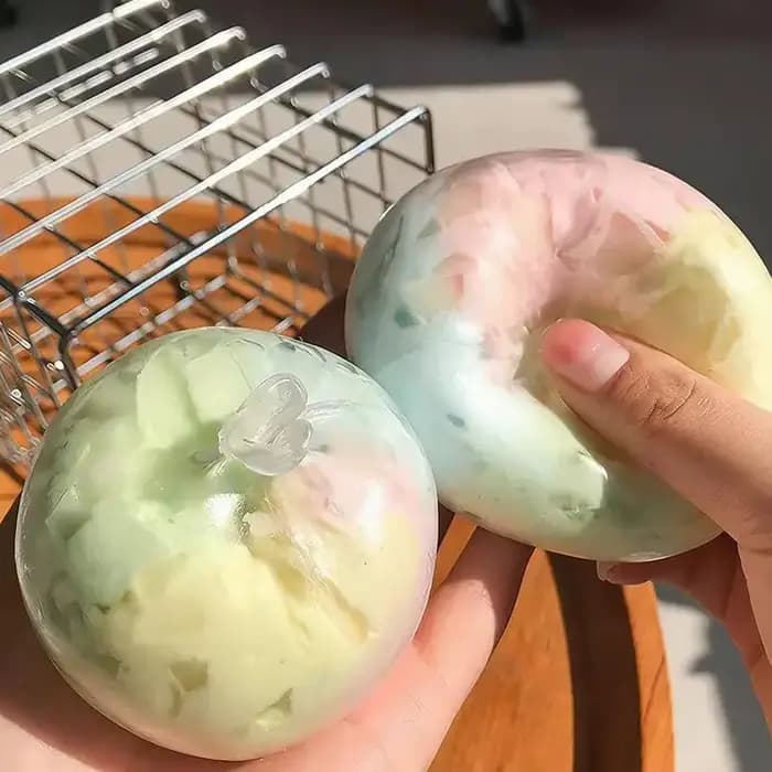 Boules de cire à presser, boules de chocolat moelleuses, jouet à pétrir, balles anti-stress, balles de relaxation pour les mains, jouet à presser, 왁뿌볼