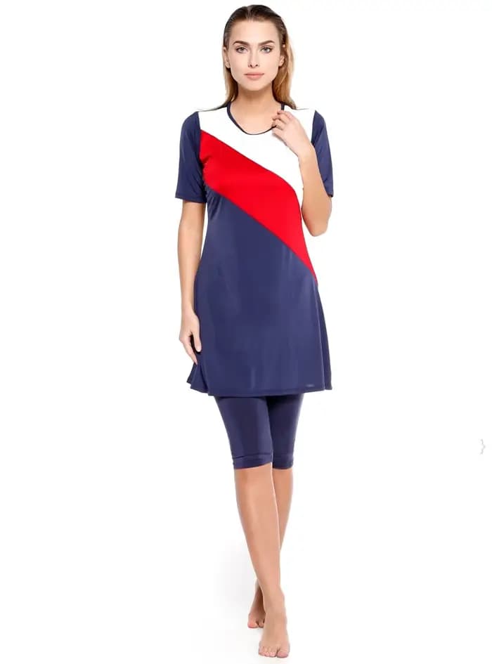 Maillot de bain musulman à manches courtes pour femme